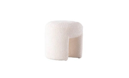 F32 - Coral white Small footstool