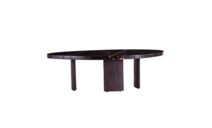 CT226B - Lauren black gold Coffee table