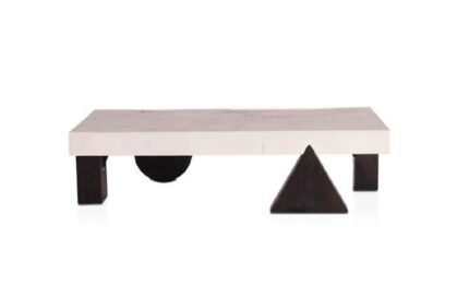 CT666B - Yashi white Coffee table